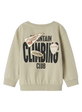 Sudadera Name It Mosman beige para niño