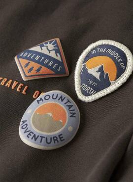 Sudadera Name It Mosman marrón para niño