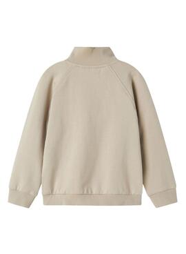 Sudadera Name It Mobie beige para niño