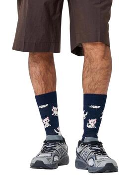 Calcetines Happy Socks Kitten azul marino