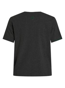 Camiseta Vila Videddy gris oscuro para mujer