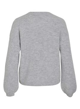 Jersey Vila Viretta gris para mujer