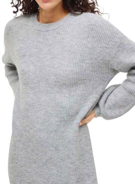 Vestido Vila Viretta de punto gris para mujer