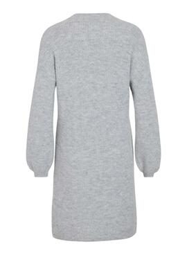 Vestido Vila Viretta de punto gris para mujer