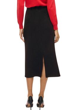 Falda Vila Visiffi midi negro para mujer