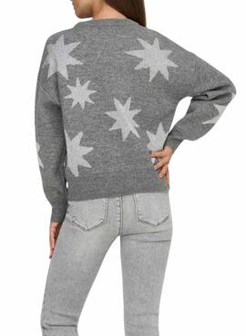 Jersey Only Rosie Glitter gris para mujer