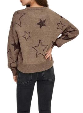 Jersey Only Rosie Glitter tostado para mujer