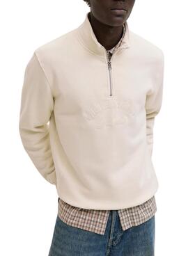 Sudadera Jack and Jones Bleecker beige para hombre