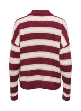 Polo de punto Only Talio estampado de rayas para mujer