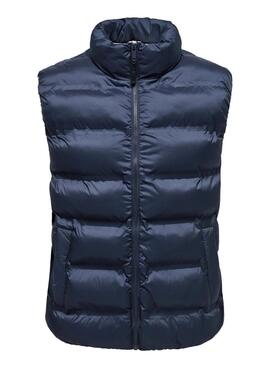 Chaleco Only and Sons Union acolchado marino para hombre
