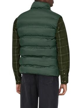 Chaleco Only and Sons Union acolchado verde para hombre