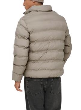 Cazadora Only and Sons Union acolchada beige para hombre