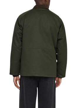 Chaqueta Only and Sons Bob encerada verde para hombre