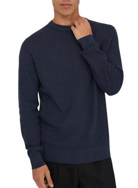 Jersey Only and Sons Hay estructura marino para hombre