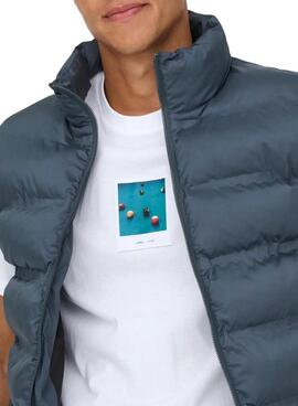 Camiseta Only and Sons Milo Photo blanco para hombre