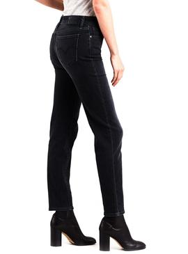 Pantalon Vaquero Levis 712 Slim Negro Mujer