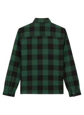 Sobrecamisa Dickies Sacramento verde y negro para hombre
