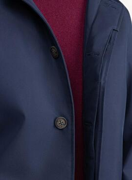 Gabardina El Ganso acolchada marino para hombre