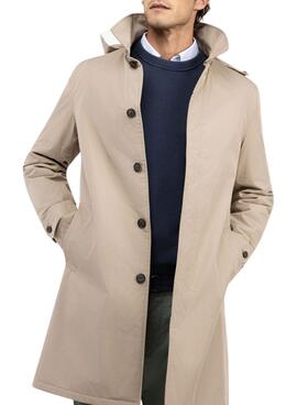 Gabardina El Ganso acolchada beige para hombre