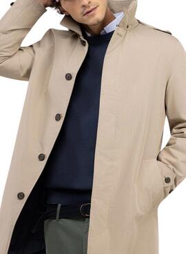 Gabardina El Ganso acolchada beige para hombre