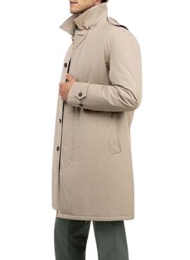 Gabardina El Ganso acolchada beige para hombre