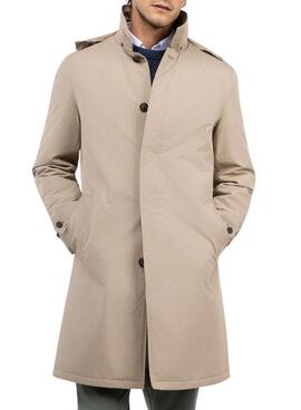 Gabardina El Ganso acolchada beige para hombre