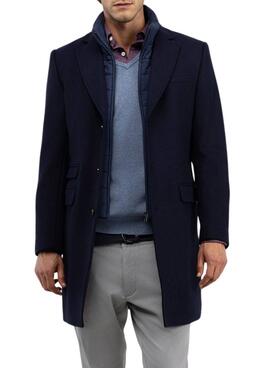 Abrigo El Ganso de paño marino interior acolchado para hombre