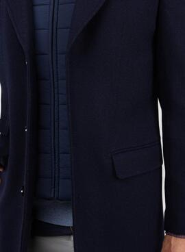 Abrigo El Ganso de paño marino interior acolchado para hombre