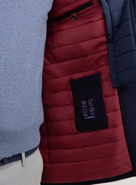 Abrigo El Ganso de paño marino interior acolchado para hombre