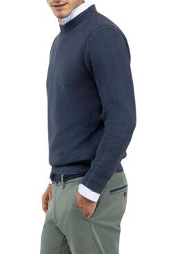Jersey El Ganso Estructura Garment Dyed azul para hombre