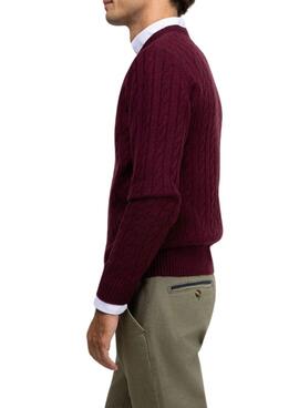 Jersey El Ganso de Ochos granate para hombre