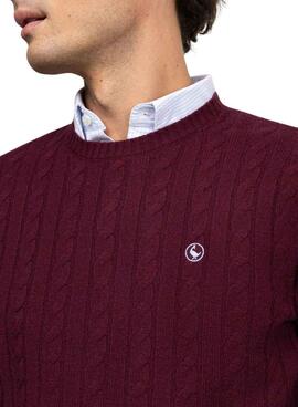 Jersey El Ganso de Ochos granate para hombre