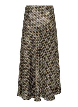 Falda Only Jane estampado geométrico para mujer