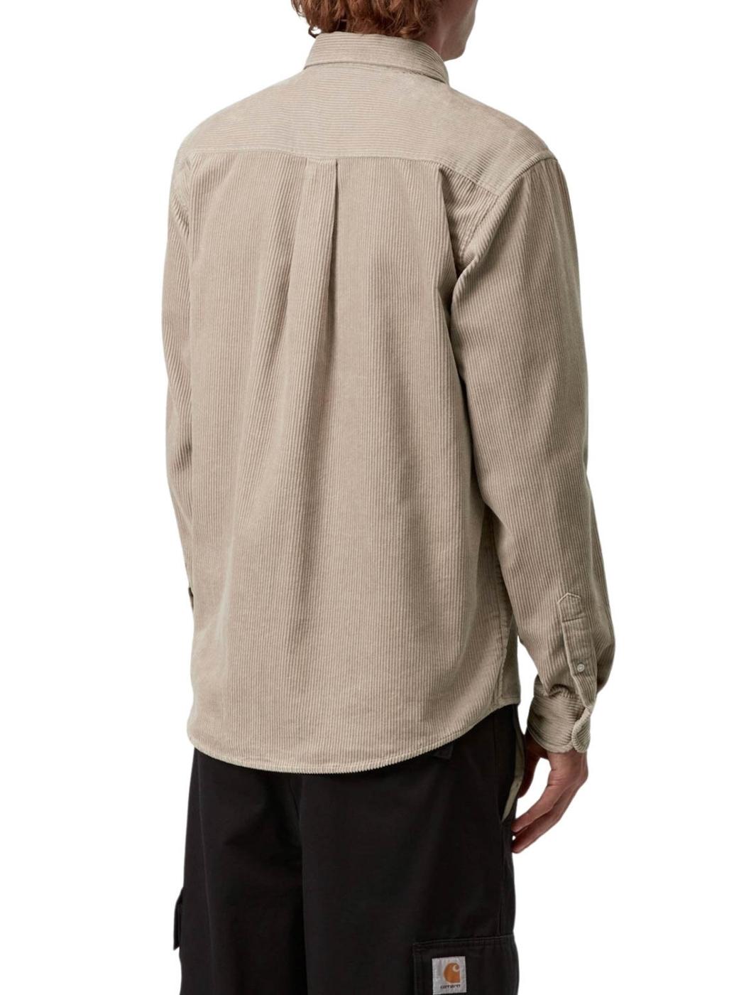 Camisa Carhartt Madison de pana beige para hombre