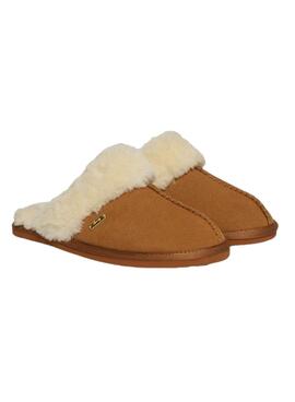 Zapatillas Superdy Mule tostado para mujer