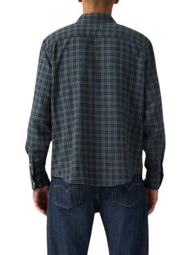 Camisa Levis Authentic Button cuadros verde para hombre