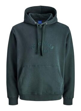Sudadera Jack and Jones Bleecker verde con capucha para hombre