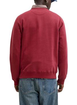 Sudadera Jack and Jones Bleecker rojo para hombre