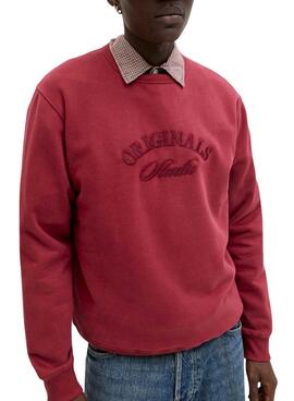 Sudadera Jack and Jones Bleecker rojo para hombre
