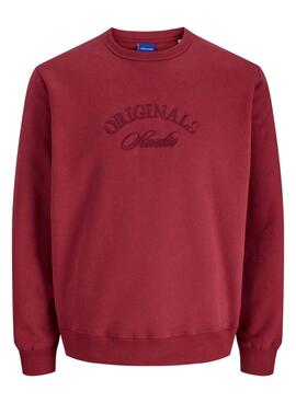Sudadera Jack and Jones Bleecker rojo para hombre