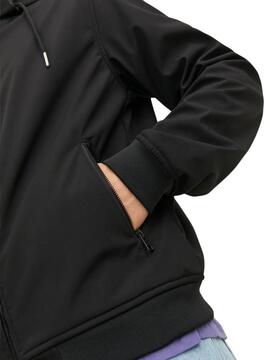 Sudadera con cremallera Jack and Jones Basic negro para hombre