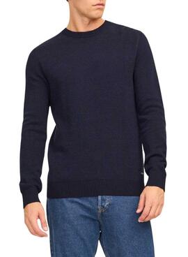 Jersey Jack and Jones Globe azul marino para hombre