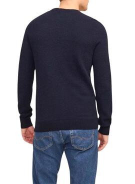 Jersey Jack and Jones Globe azul marino para hombre