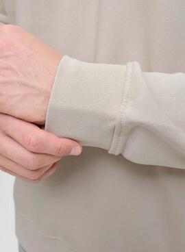 Sudadera Zip Jack and Jones Soho beige para hombre