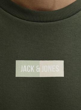 Sudadera Jack and Jones Pam verde para hombre