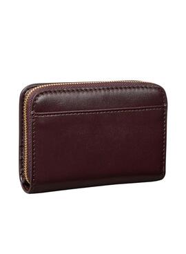 Cartera Calvin Klein mediana con solapa granate para mujer