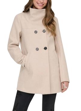 Abrigo Only Blake beige para mujer
