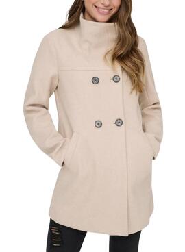 Abrigo Only Blake beige para mujer