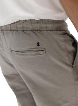 Pantalón El Pulpo Jogger Peach gris medio para hombre