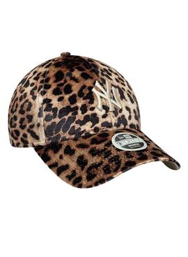 Gorra New Era Leopardo Velour 9FORTY para mujer